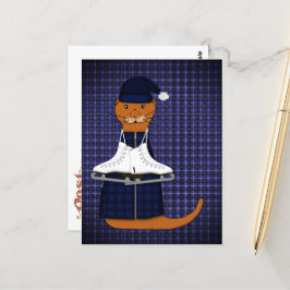 Cartão Postal Oliver The Otter Skates