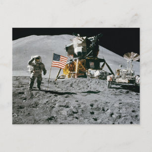 Cartão Postal ollo 15 módulo lunar nasa 1971