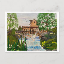 Olmstead's Mill, Condado de Warren, IL c. 1983 MEJ