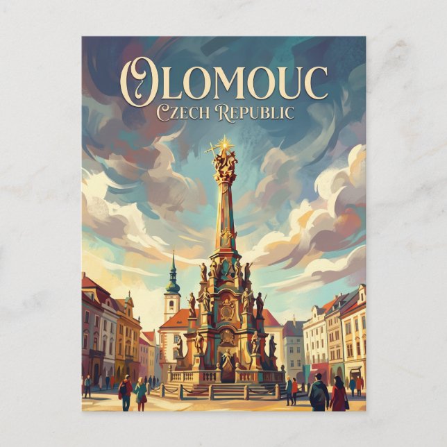 Cartão Postal Olomouc República Tcheca (Frente)