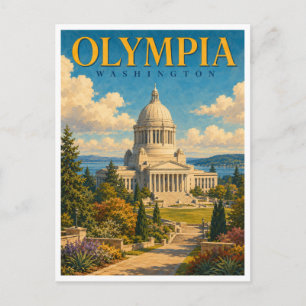Cartão Postal Olympia Washington State Capitol GeoSaga