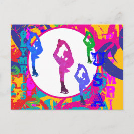 CARTÃO POSTAL OLYMPIC SKATING 
