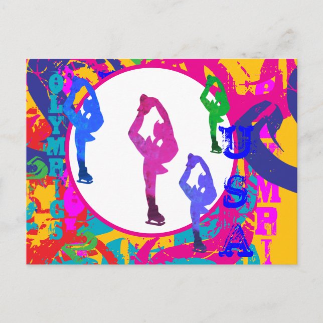 CARTÃO POSTAL OLYMPIC SKATING  (Frente)