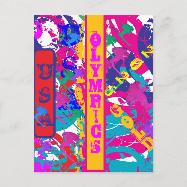 CARTÃO POSTAL OLYMPIC SKIING (Frente)