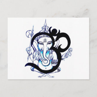 Cartão Postal OM - Ganesha