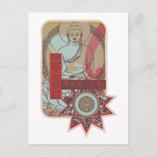 Cartão Postal Om Mani Padme Hum Vintage