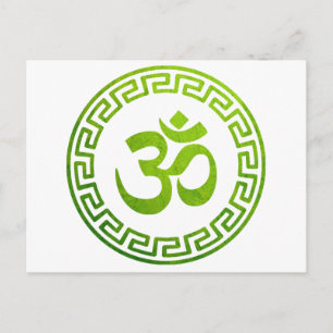Cartão Postal Om, Om Hindu, Símbolo Om, Logotipo Om, Aum