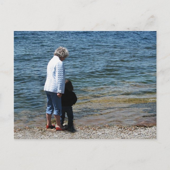 Cartão Postal Oma e Devin (Frente)