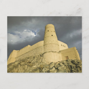 Cartão Postal Omã, Montanhas Hajar Ocidentais, Bahla. Forte de B