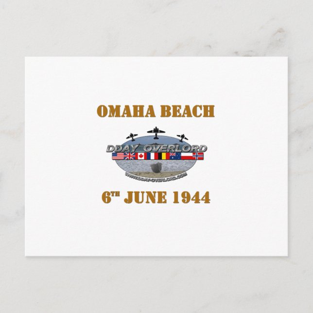 Cartão Postal Omaha Beach 6 junho de 1944 (Frente)
