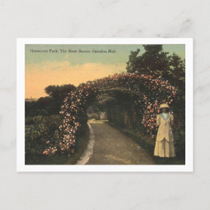 Cartão Postal Omaha Nebraska 1913 Hanscom Park Vintage