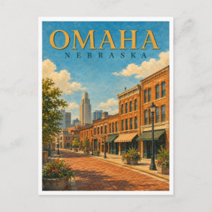 Cartão Postal Omaha Nebraska Old Market GeoSaga
