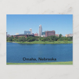Cartão Postal Omaha, Nebraska Skyline na Canvas
