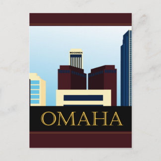 Cartão Postal Omaha Skyline