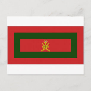 Cartão Postal Oman Sultan Flag