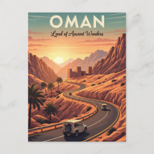 Cartão Postal Oman Sunset Viagem