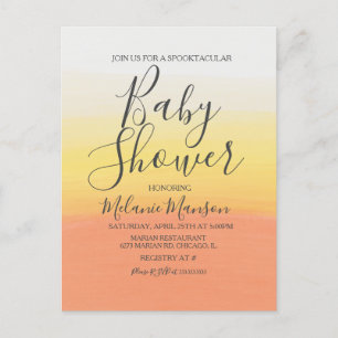 Cartão Postal Ombre Halloween - Chá de fraldas de milho doce