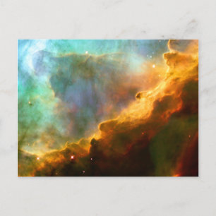 Cartão Postal Omega Swan Nebula Hubble Espaço