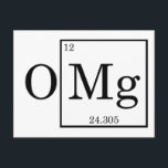 Cartão Postal OMG Ciência Química do Magnésio<br><div class="desc">A Ciência é Legal crianças... </div>