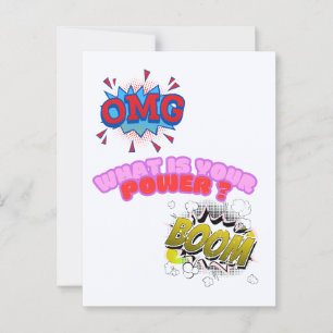 Cartão Postal OMG, Qual É O Seu Poder?