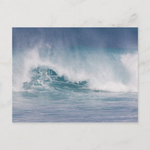 Cartão Postal Onda azul quebrando, Maui, Havaí, EUA 3