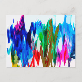 Cartão Postal Ondas coloridas