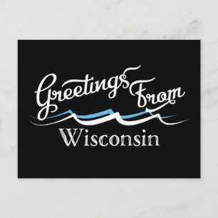 Cartão Postal Ondas de Água do Wisconsin