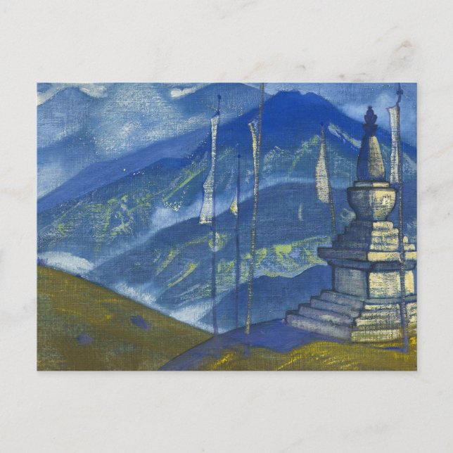 Cartão Postal Ondas de Mist por Nicholas Roerich (Frente)
