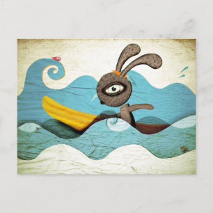 Cartão Postal Ondas de Surf