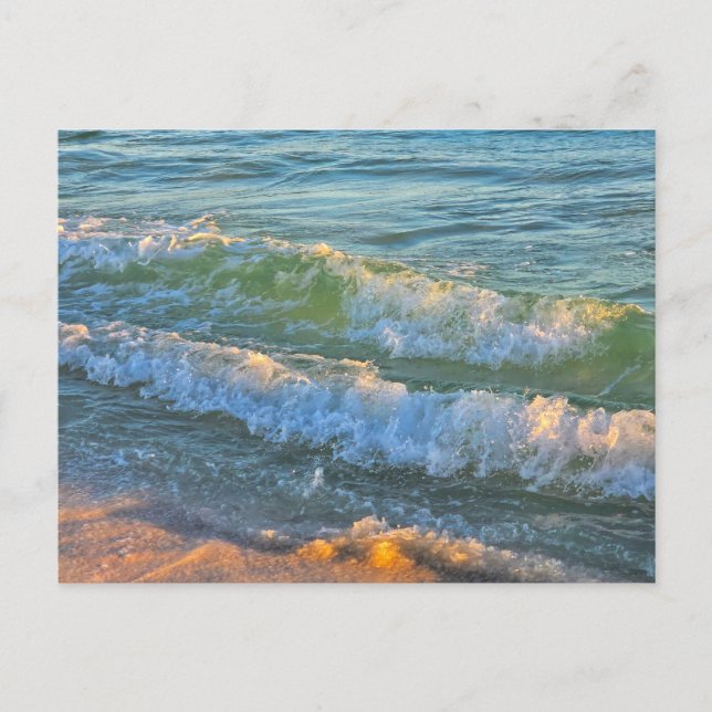 Cartão Postal Ondas do Oceano (Frente)