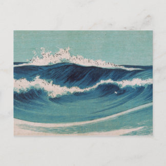 Cartão Postal Ondas do Oceano - Uehara Konen