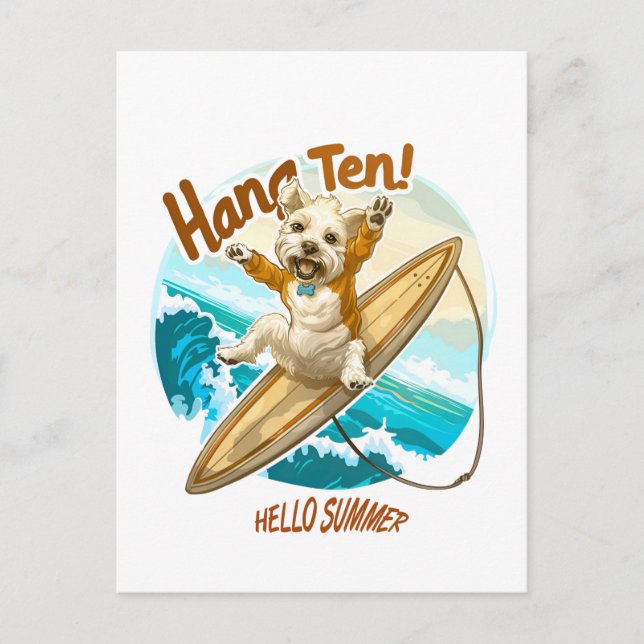 Cartão Postal Ondas e desejos (Frente)