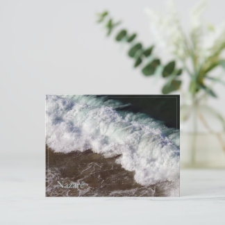 Cartão Postal Ondas em Nazaré, Portugal