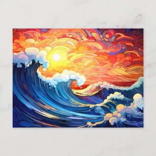 Cartão Postal Ondas Épicas 4