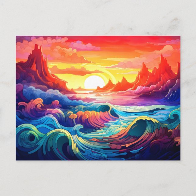 Cartão Postal Ondas Épicas 5 (Frente)