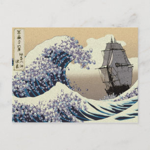 CARTÃO POSTAL ONDAS JAPONESAS