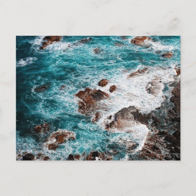 Cartão Postal Ondas marítimas (Frente)