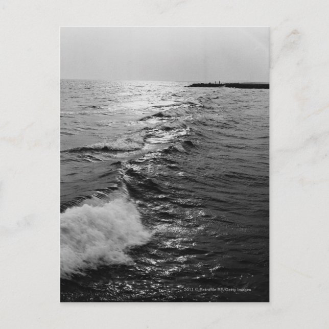 Cartão Postal Ondas oceânicas (Frente)