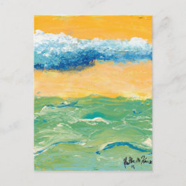 Cartão postal "ondas" pintura de Arte por Heather