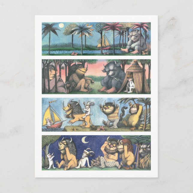 Cartão Postal Onde As Coisas Selvagens São Cenas (Frente)