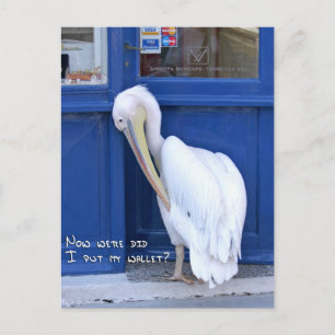 Cartão Postal Onde coloquei minha carteira?