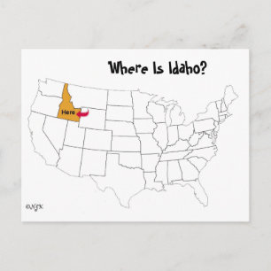 Cartão Postal Onde Está Idaho?
