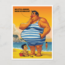 Onde está meu pequeno Johnny, Homem Gordo na Praia