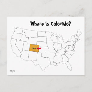 Cartão Postal Onde Está O Colorado?