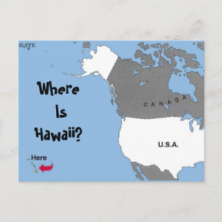 Cartão Postal Onde Está O Havaí?