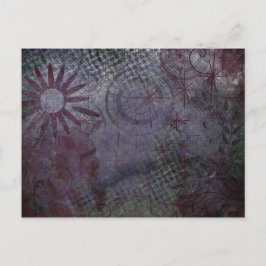 Cartão Postal Onde está o seu foco? Tipografia Russo Abstrato 2