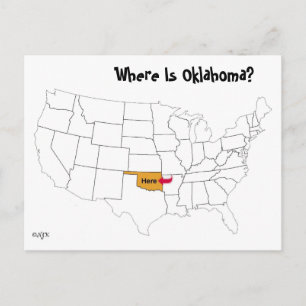 Cartão Postal Onde Está Oklahoma?