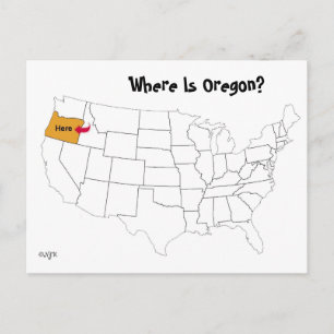 Cartão Postal Onde Está Oregon?