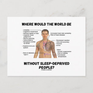 Cartão Postal Onde Estaria O Mundo Sem O Sono Privado?