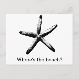 Cartão Postal Onde fica a praia?